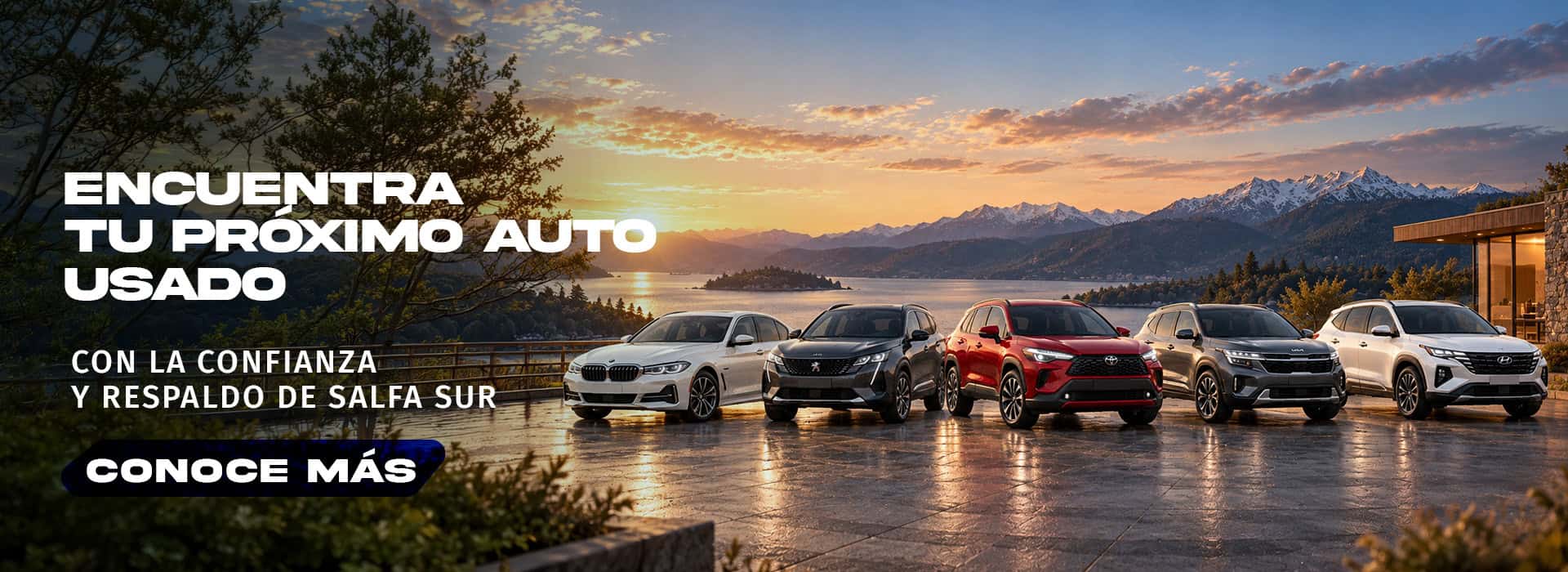 Vehículos nuevos y usados en Salfa Sur Automotriz en Valdivia.